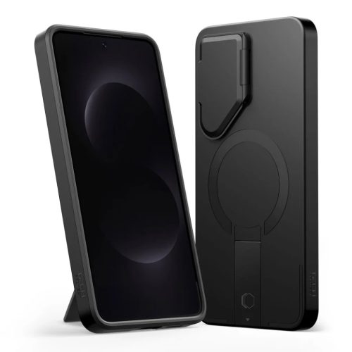 Samsung Galaxy S26 Tech-protect Kevlar Aura Magsafe tok Czarno-Pomarańczowy