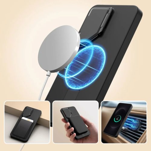 Samsung Galaxy S26 Tech-protect Kevlar Aura Magsafe tok Czarno-Pomarańczowy