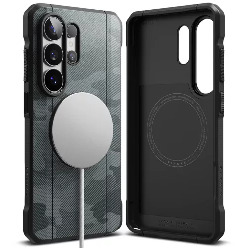 Samsung Galaxy S26 Ultra Camo Black Ringke Onyx A MagSafe tok