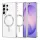 Samsung Galaxy S26 Ultra Ezüst Techsuit Luxury Crystal MagSafe tok