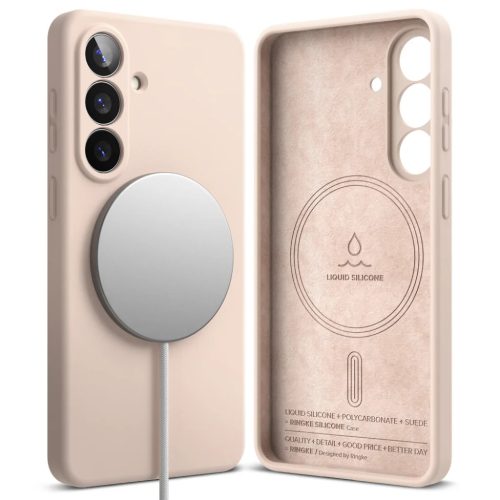 Samsung Galaxy S26 Pink Sand Ringke - Silicone MagSafe tok