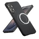 Samsung Galaxy S26 Fekete Techsuit - Aramid Szál MagSafe tok