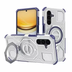   Samsung Galaxy A57 5G Kék Átlátszó Techsuit Carbon Shield PRO tok