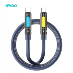   240W BWOO Type C - Type C illatos Adatkábel RGB világítással fekete X325C-C
