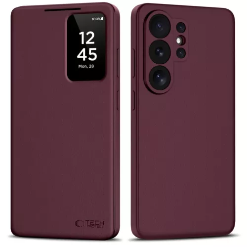 Samsung Galaxy S26 Ultra Tech-protect Smart Wallet tok Bordó
