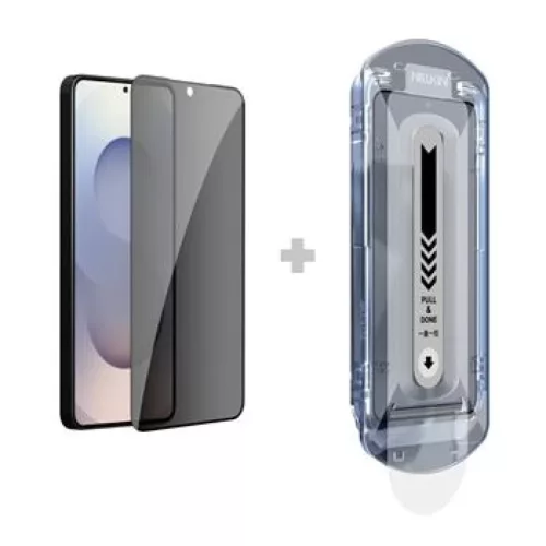 Nillkin 0.25mm Guardian 2.5D üvegfólia Samsung Galaxy S26+ Fekete (applikátorral)