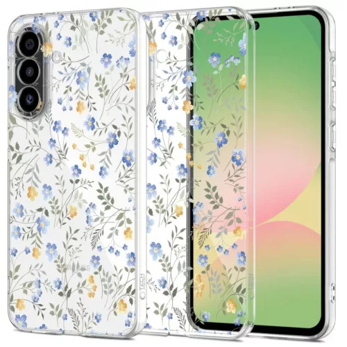 Samsung Galaxy A57 5G Tech-protect Flexair tavaszi virágok tok