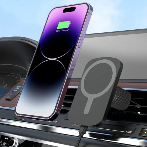 MS Setty autós tartó induktív töltéssel IUM1-01 fekete