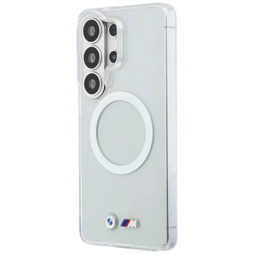 Samsung Galaxy S26 Ultra Átlátszó BMW M IML Fém Logós Mágneses Tok