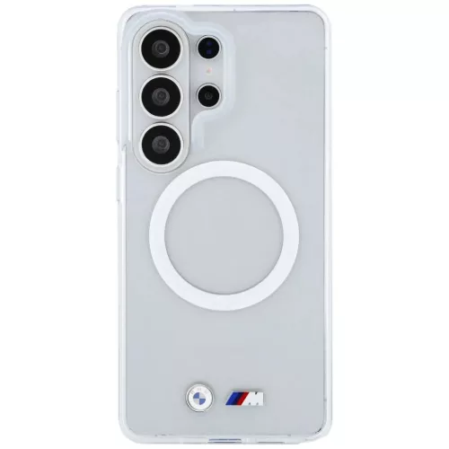 Samsung Galaxy S26 Ultra Átlátszó BMW M IML Fém Logós Mágneses Tok