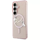 Samsung Galaxy S26 Pink Karl Lagerfeld IML Choupette Karl Script Logo Mágneses tok