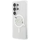Samsung Galaxy S26 Ultra Átlátszó Karl Lagerfeld IML Choupette Karl Script Logo Mágneses Tok