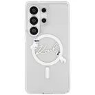Samsung Galaxy S26 Ultra Átlátszó Karl Lagerfeld IML Choupette Karl Script Logo Mágneses Tok