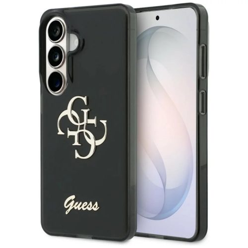 Samsung Galaxy S26 Fekete Guess IML 4G Script Metal Logo tok