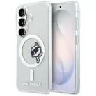 Samsung Galaxy S26 Átlátszó Karl Lagerfeld IML Choupette Peekaboo Logo Mágneses tok