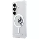 Samsung Galaxy S26 Átlátszó Karl Lagerfeld IML Choupette Peekaboo Logo Mágneses tok