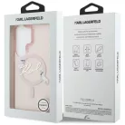 Samsung Galaxy S26 Ultra Rózsaszín Karl Lagerfeld IML Choupette Karl Script Logo Mágneses tok