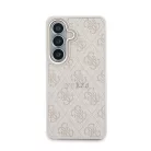 Samsung Galaxy S26 Rózsaszín Guess PU Bőr 4G Arany Keret Mágneses tok