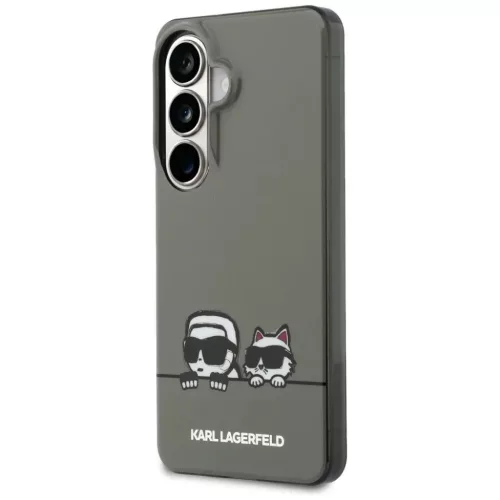 Samsung Galaxy S26 fekete Karl Lagerfeld IML K&CH Peekaboo Logo Mágneses Tok