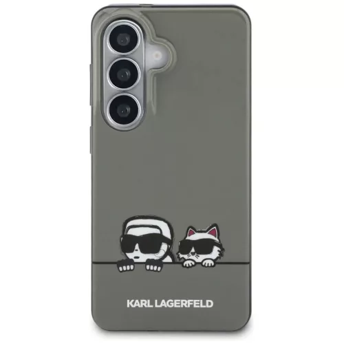 Samsung Galaxy S26 fekete Karl Lagerfeld IML K&CH Peekaboo Logo Mágneses Tok