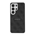 Samsung Galaxy S26 Ultra Fekete Guess PU Leather 4G Gold Frame Mágneses tok
