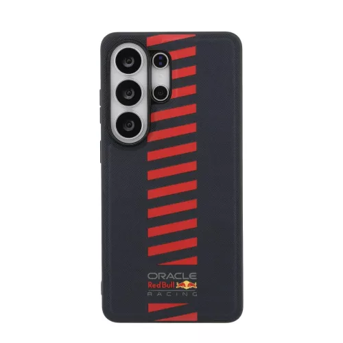 Samsung Galaxy S26 Ultra Sötétkék Red Bull PU bőr rácsos Powerbar mágneses tok