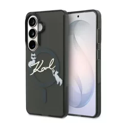   Samsung Galaxy S26 Karl Lagerfeld IML Choupette Karl Script Logo mágneses tok
