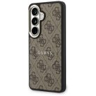 Samsung Galaxy S26 Barna Guess PU Leather 4G Arany Keretes Mágneses tok