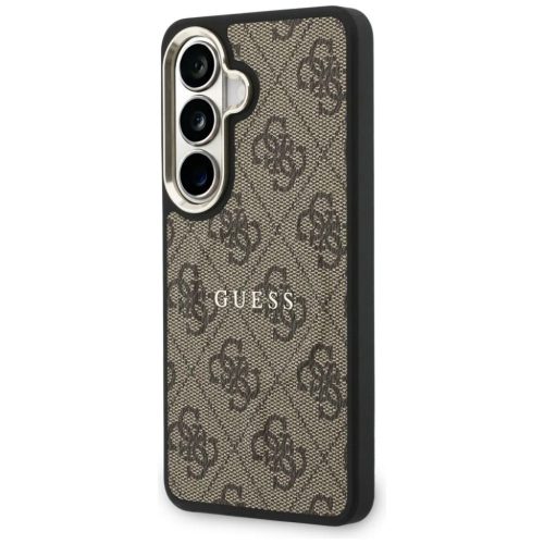 Samsung Galaxy S26 Barna Guess PU Leather 4G Arany Keretes Mágneses tok