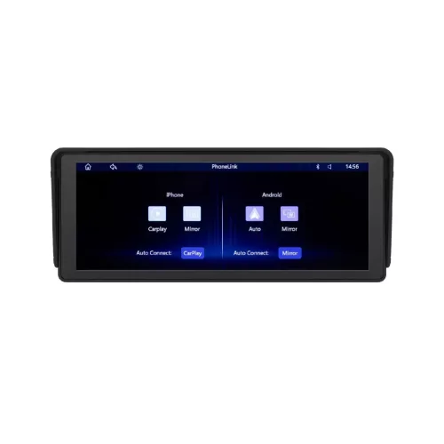 SAL CARPLAY10 multimédia központ, 10” IPS LCD érintőképernyő, CarPlay, Android Auto, USB/microSD csatlakozás, Bluetooth, WiFi, beépített hangszóró, FM modulátor, tolatókamera bemenet