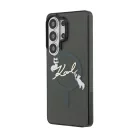 Samsung Galaxy S26 Ultra Fekete Karl Lagerfeld IML Choupette Karl Script Logo mágneses tok