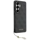 Samsung Galaxy S26 Ultra Guess 4G Classic Logó Charm MagSafe tok fekete