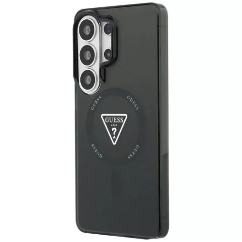 Samsung Galaxy S26 Ultra Guess IML Gradient Triangle MagSafe fekete tok