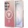 Samsung Galaxy S26 Ultra Case Guess IML Gradient Triangle MagSafe tok rózsaszín