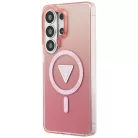 Samsung Galaxy S26 Ultra Case Guess IML Gradient Triangle MagSafe tok rózsaszín