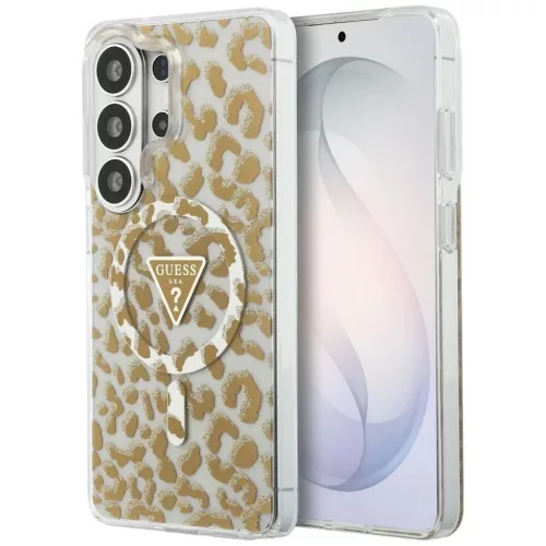 Samsung Galaxy S26 Ultra Guess IML Leopard Print Triangle MagSafe tok barna