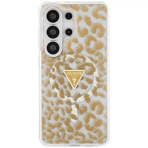 Samsung Galaxy S26 Ultra Guess IML Leopard Print Triangle MagSafe tok barna