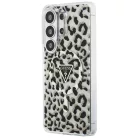 Samsung Galaxy S26 Ultra Guess IML Leopard Print Triangle tok MagSafe fekete