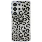 Samsung Galaxy S26 Ultra Guess IML Leopard Print Triangle tok MagSafe fekete
