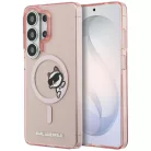 Samsung Galaxy S26 Ultra Karl Lagerfeld IML Peekaboo Choupette MagSafe tok rózsaszín