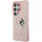Samsung Galaxy S26 Ultra Karl Lagerfeld IML Peekaboo Choupette MagSafe tok rózsaszín