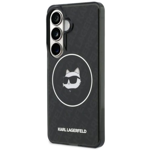 Samsung Galaxy S26 Karl Lagerfeld IML Repeated Choupette MagSafe tok fekete
