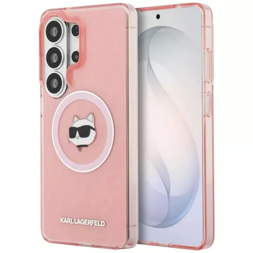 Samsung Galaxy S26 Ultra Karl Lagerfeld IML Repeated Choupette MagSafe tok rózsaszín