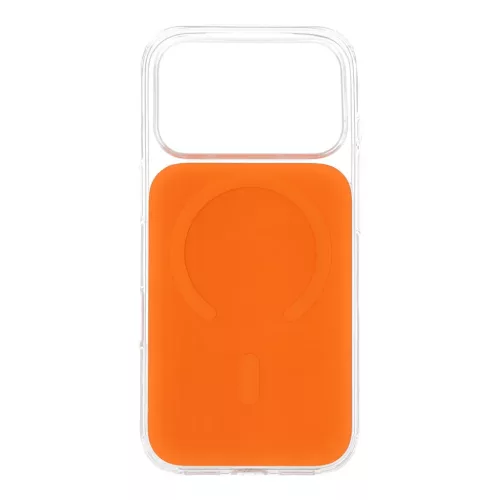 Fényes Magsafe tok iPhone 16 Pro narancs tok