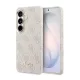 Samsung Galaxy S26 rózsaszín Guess PU 4G Script Metal Logo Mágneses Tok