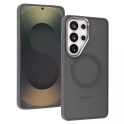Liavec Soft tok Metal Frame Samsung Galaxy S26 Ultra szürke