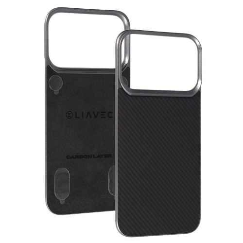 Liavec Carbon Layer Magsafe Aramid Fiber iPhone 17 Pro Max tok fekete