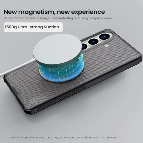 Nillkin Super Frosted PRO Mágneses Tok Samsung Galaxy S26-hoz Átlátszó Fekete tok