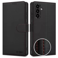 Samsung Galaxy A57 5G Tech-protect Wallet tok Fekete/Piros