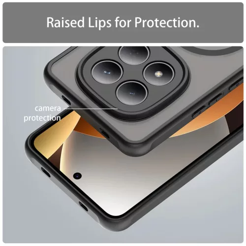 Xiaomi Redmi Note 15 Pro 4G - Black Techsuit HaloFrost II MagSafe tok